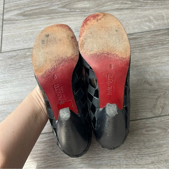 Fancaltti Handmade Weave Leather Full Leather Pumps - Picture 10 of 13